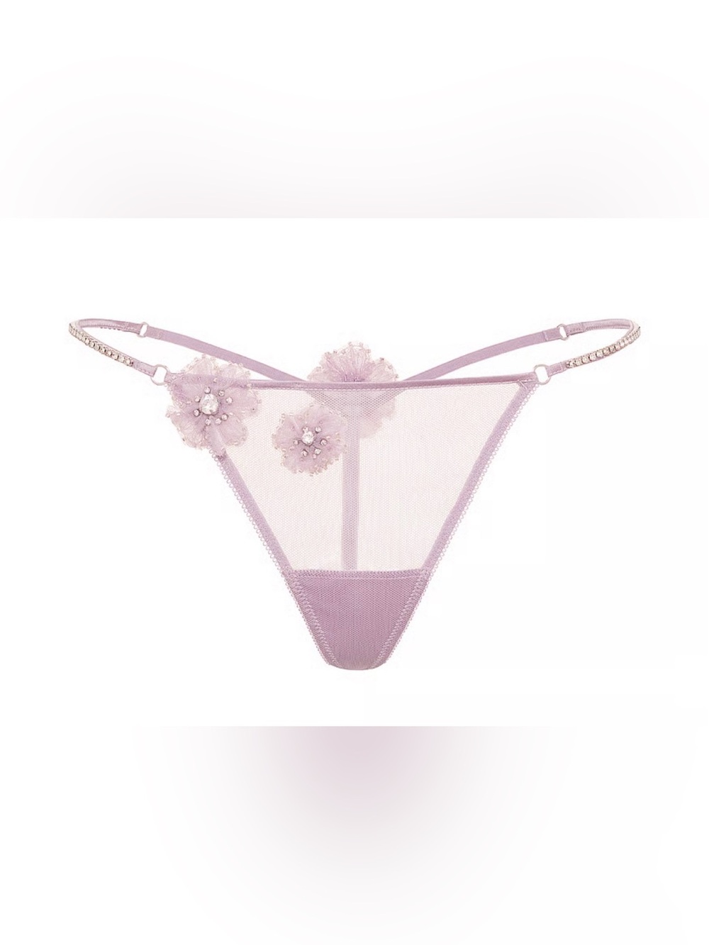 NWT Victoria's Secret Atelier Hand-Embellished V-String Panty Size M Rare